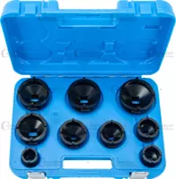 Groove Nut Socket Set, external pins, KM4-12, 9 pcs.