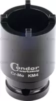 Groove Nut Socket, external pins, 1/2" sq. drive, KM4
