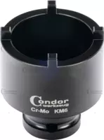Groove Nut Socket, external pins, 1/2" sq. drive, KM6