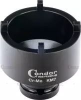 Groove Nut Socket, external pins, 1/2" sq. drive, KM7