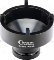 Groove Nut Socket, external pins, 3/4" sq. drive, KM10