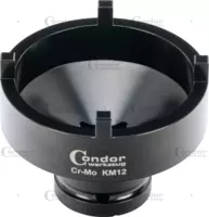 Groove Nut Socket, external pins, 3/4" sq. drive, KM12