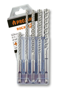 Sada príklepových vrtákov ROCKET 7;SDS-plus 5 ks. 6-12 mm v plastovom boxe
