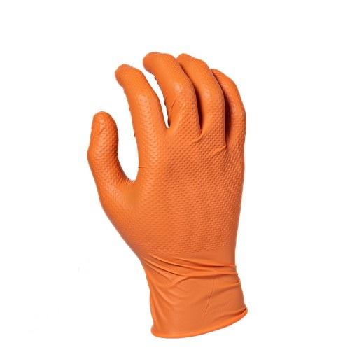 Oranžové Jednorázové Nitrilové Rukavice CDC GRIP veľkosť 8/M