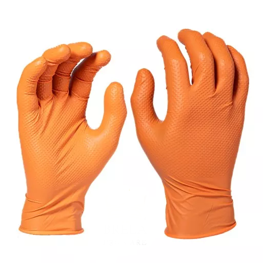 Oranžové Jednorázové Nitrilové Rukavice CDC GRIP veľkosť 11/XXL
