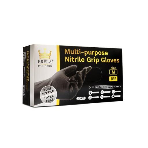 Čierne Jednorázové Nitrilové Rukavice CDC GRIP veľkosť 9/L