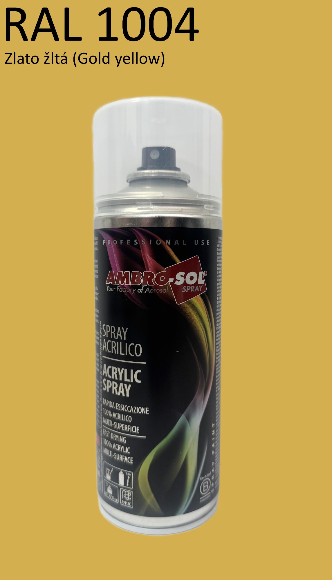 Univerzálna akrylová farba RAL 1004 400 ml