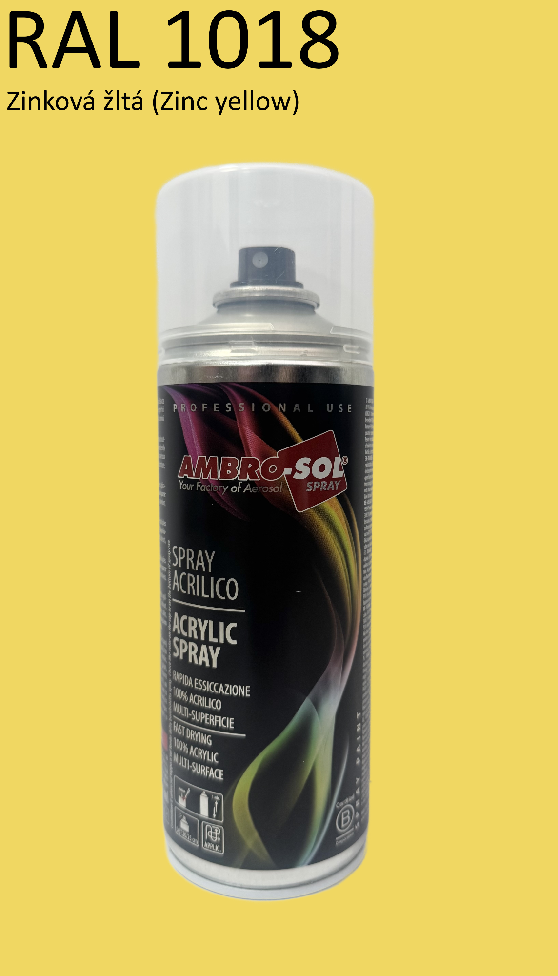 Univerzálna akrylová farba RAL 1018 400 ml