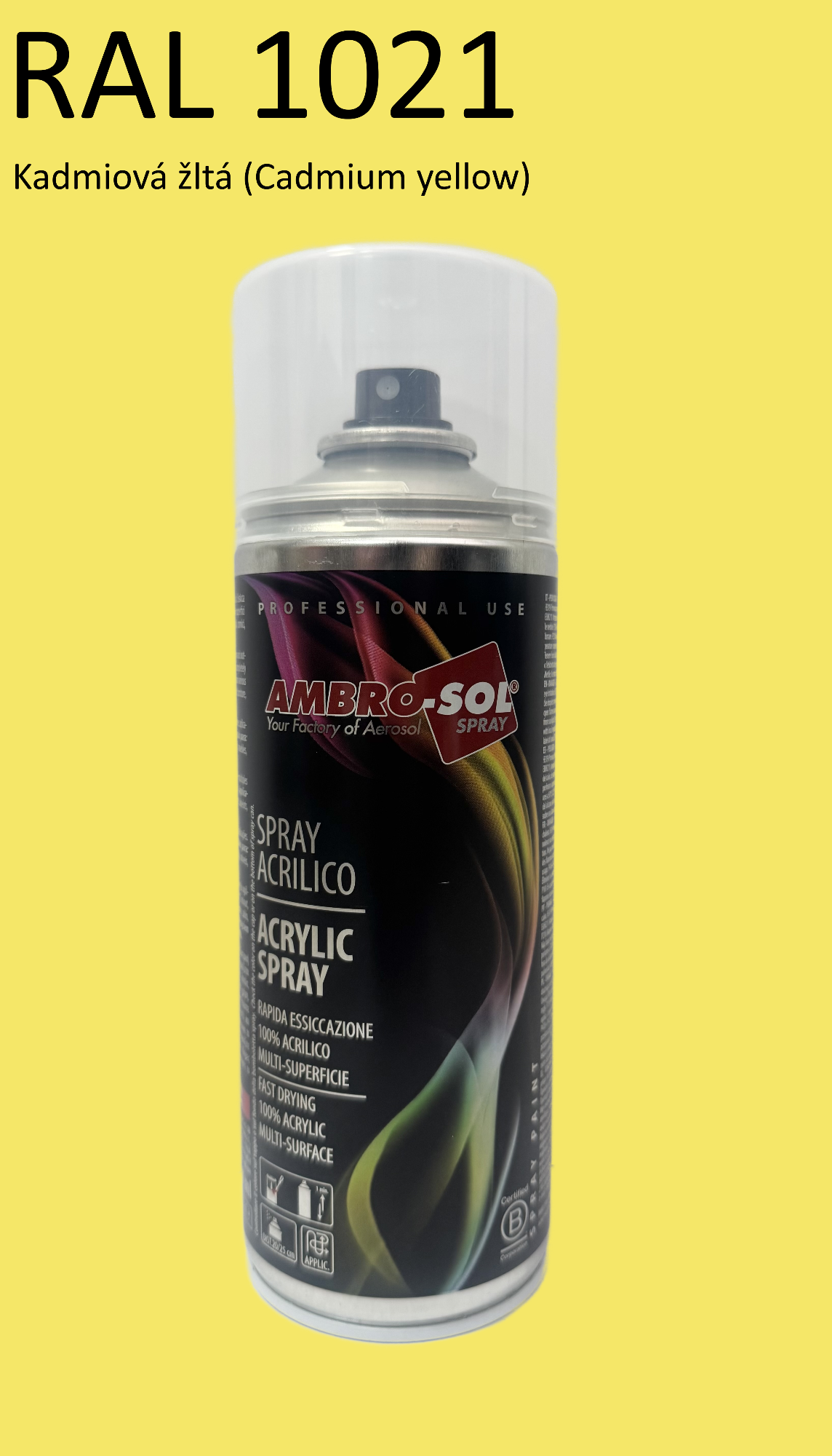 Univerzálna akrylová farba RAL 1021 400 ml