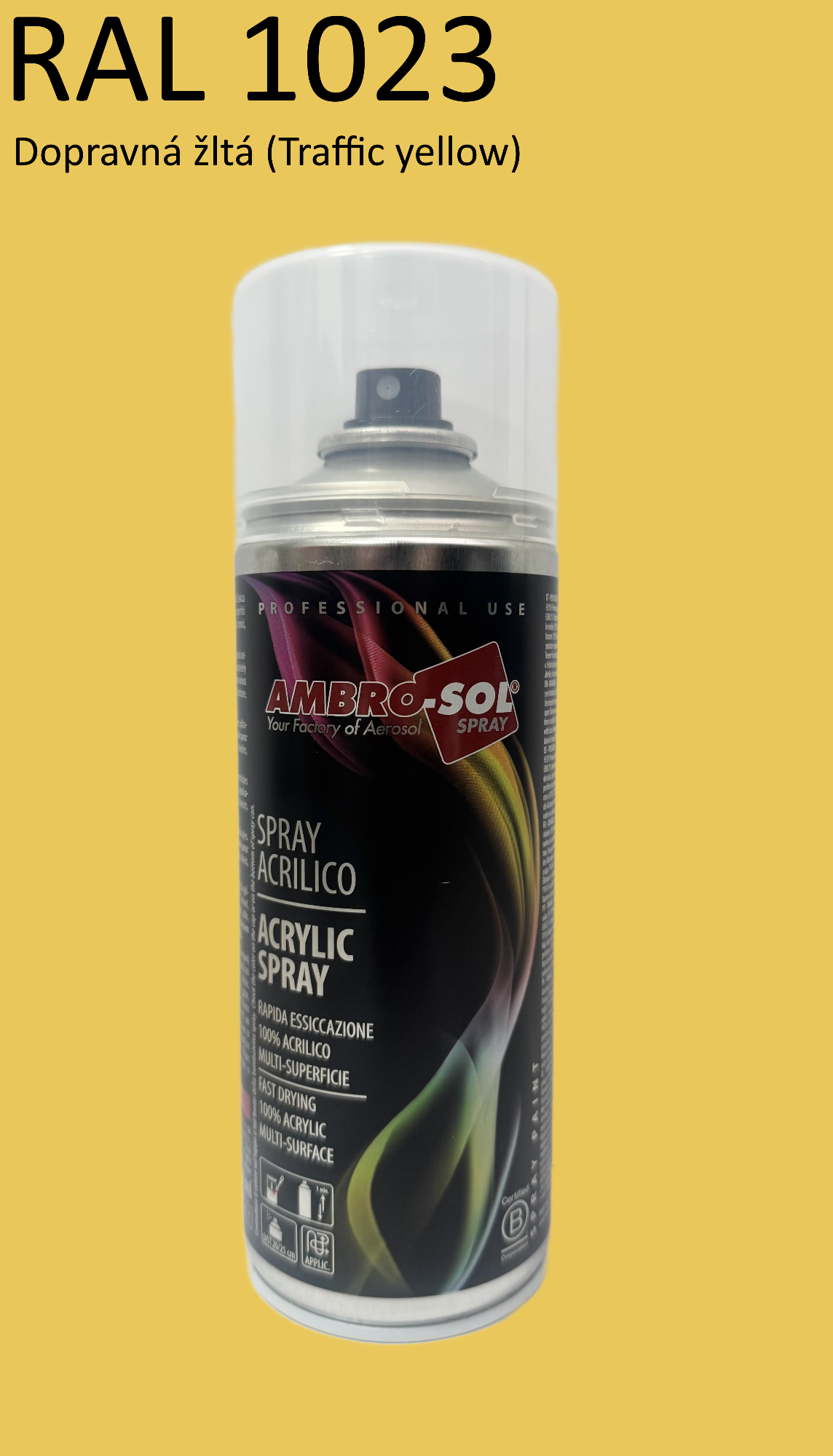 Univerzálna akrylová farba RAL 1023 400 ml