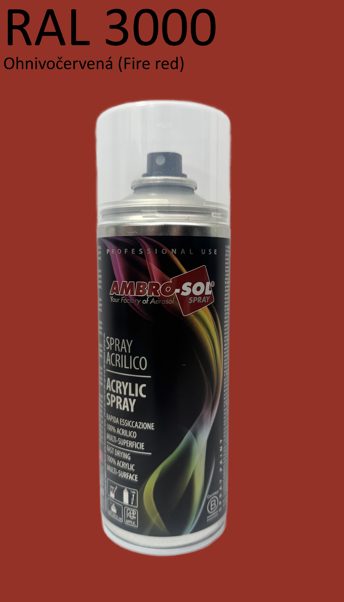 Univerzálna akrylová farba RAL 3000 400 ml