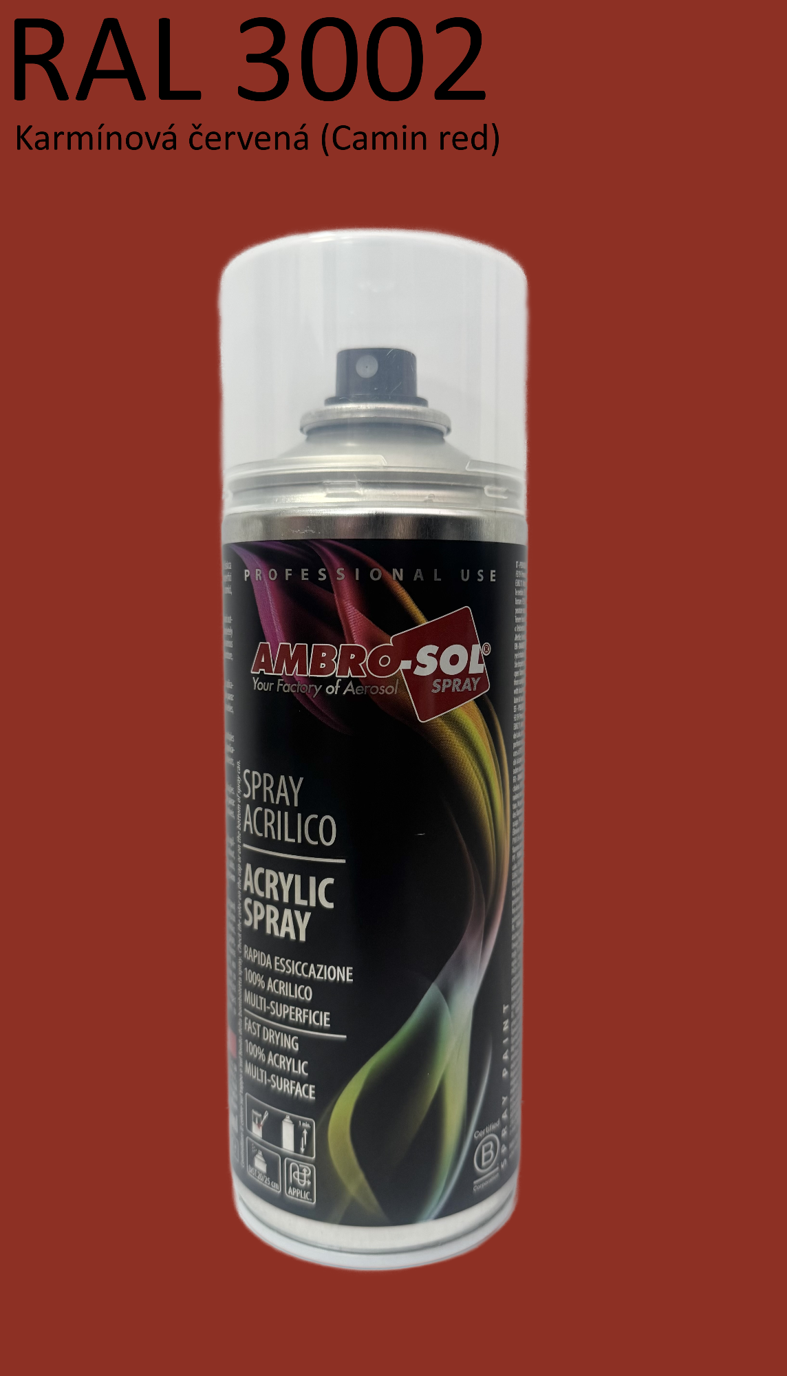 Univerzálna akrylová farba RAL 3002 400 ml