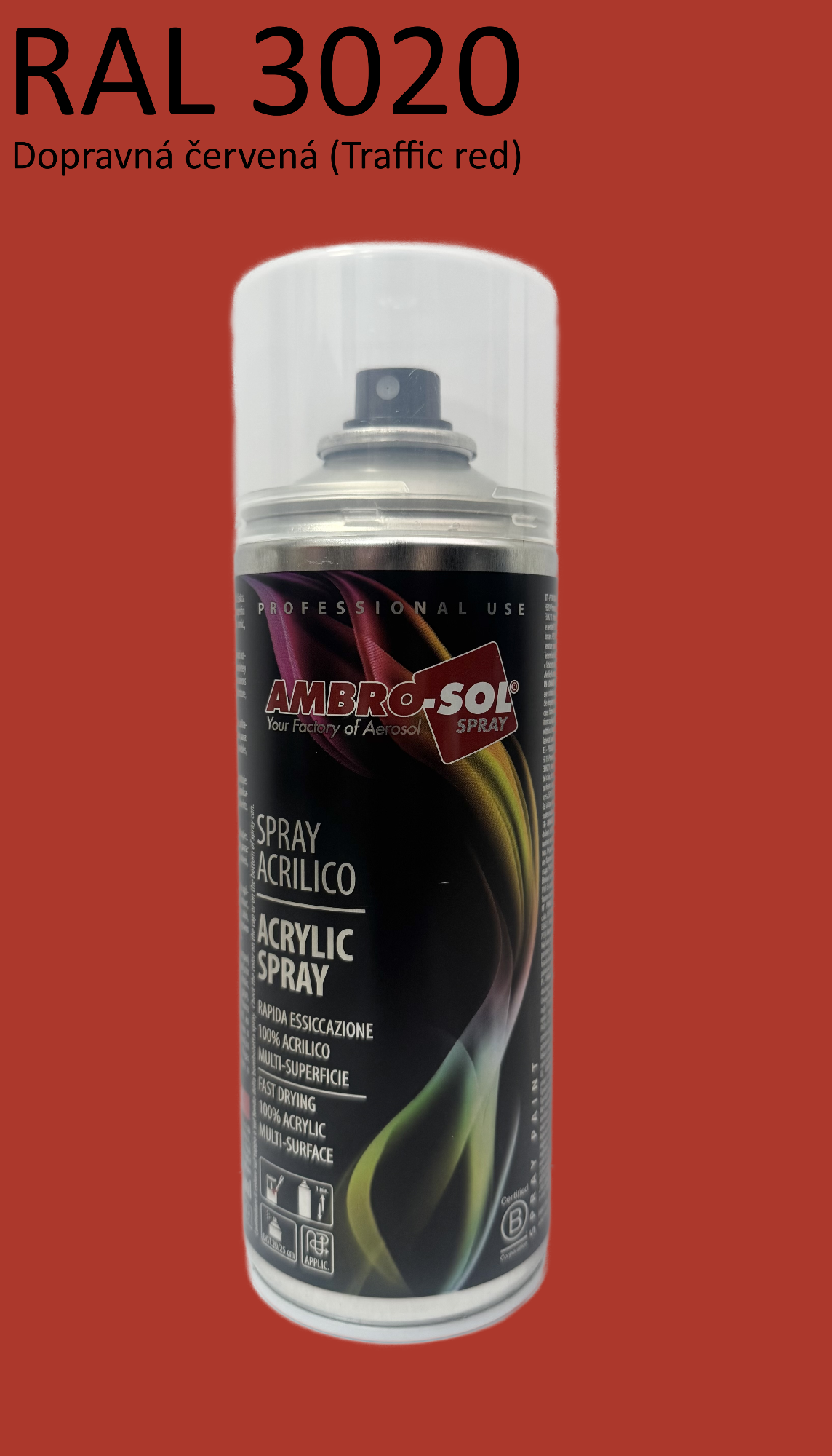 Univerzálna akrylová farba RAL 3020 400 ml