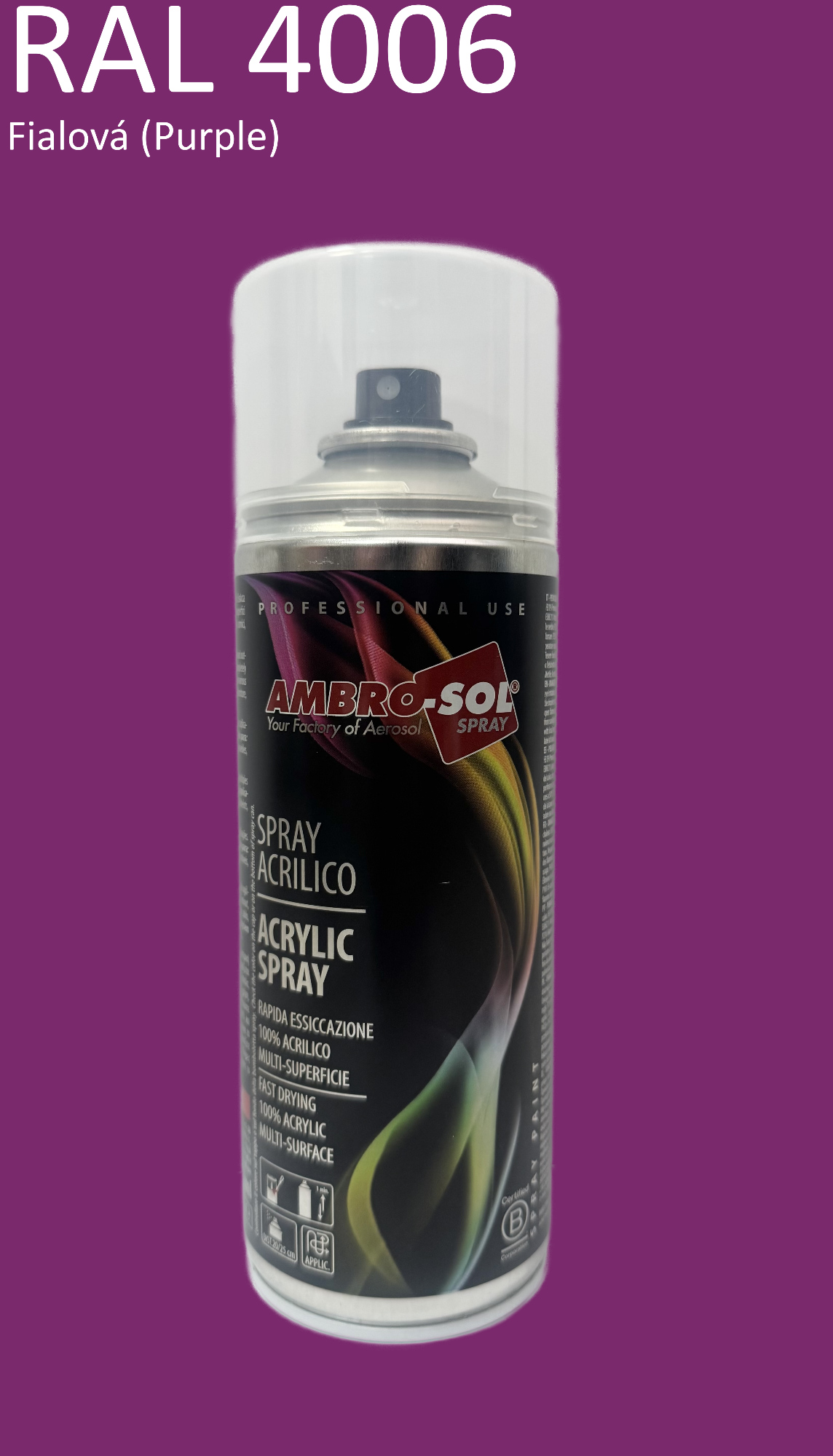 Univerzálna akrylová farba RAL 4006 400 ml