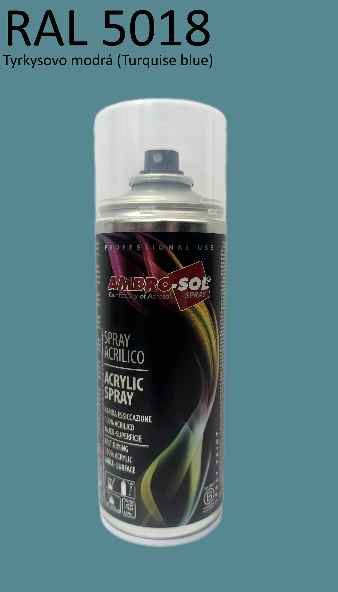 Univerzálna akrylová farba RAL 5018 400 ml