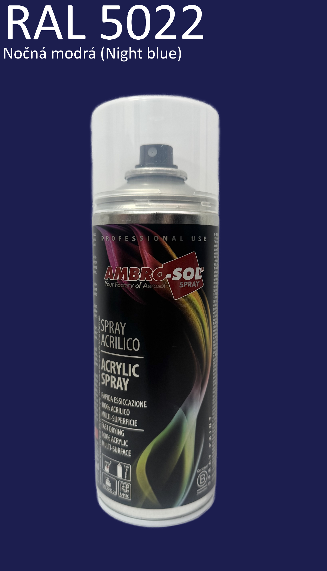 Univerzálna akrylová farba RAL 5022 400 ml