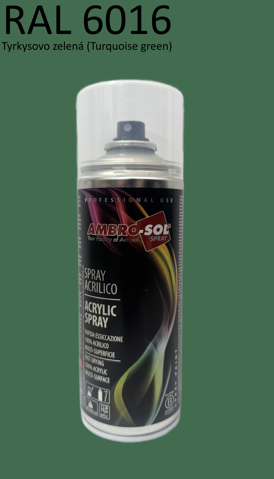 Univerzálna akrylová farba RAL 6016 400 ml