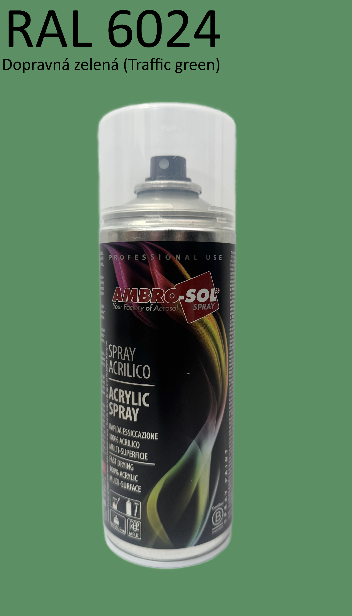 Univerzálna akrylová farba RAL 6024 400 ml