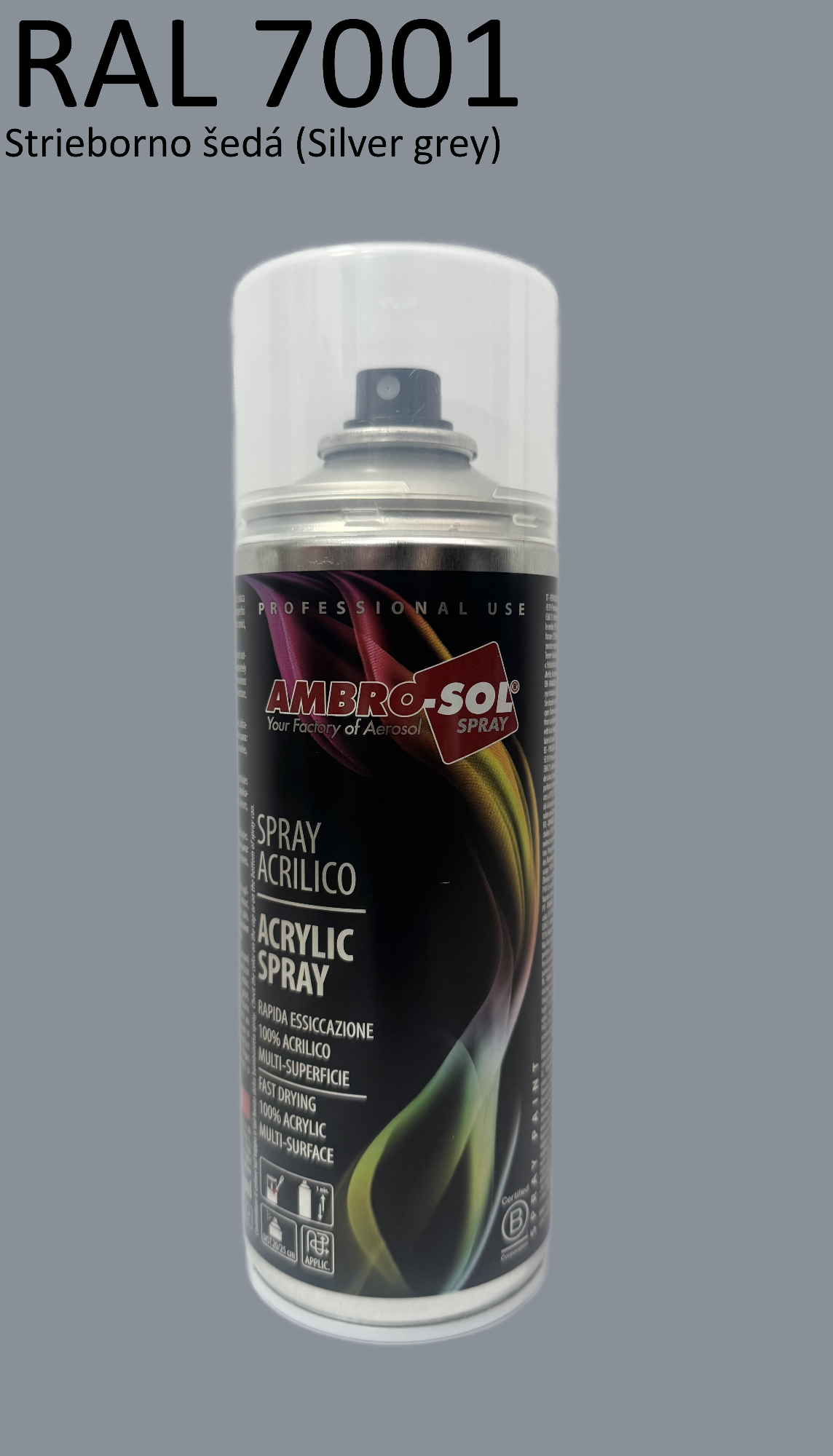 Univerzálna akrylová farba RAL 7001 400 ml