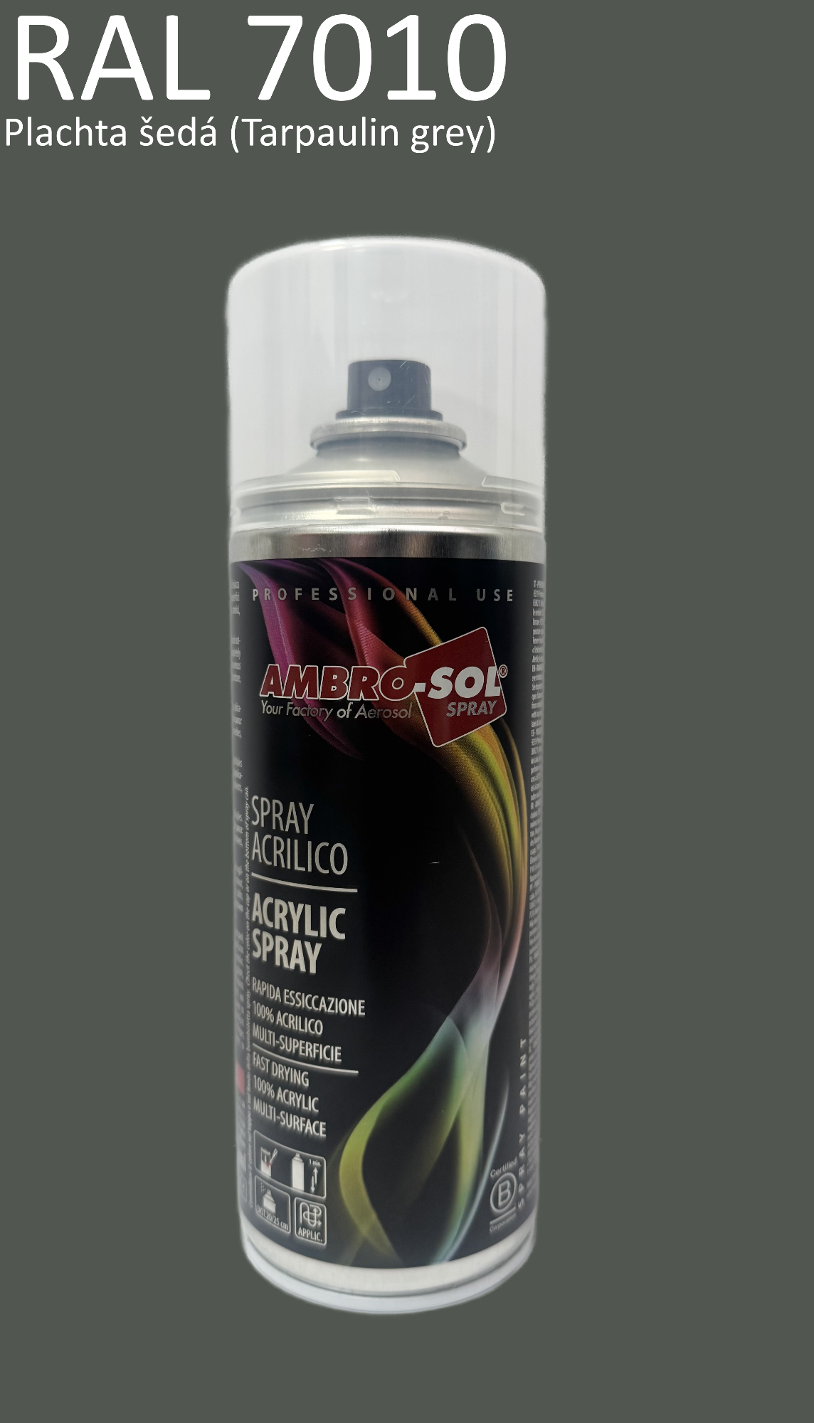 Univerzálna akrylová farba RAL 7010 400 ml