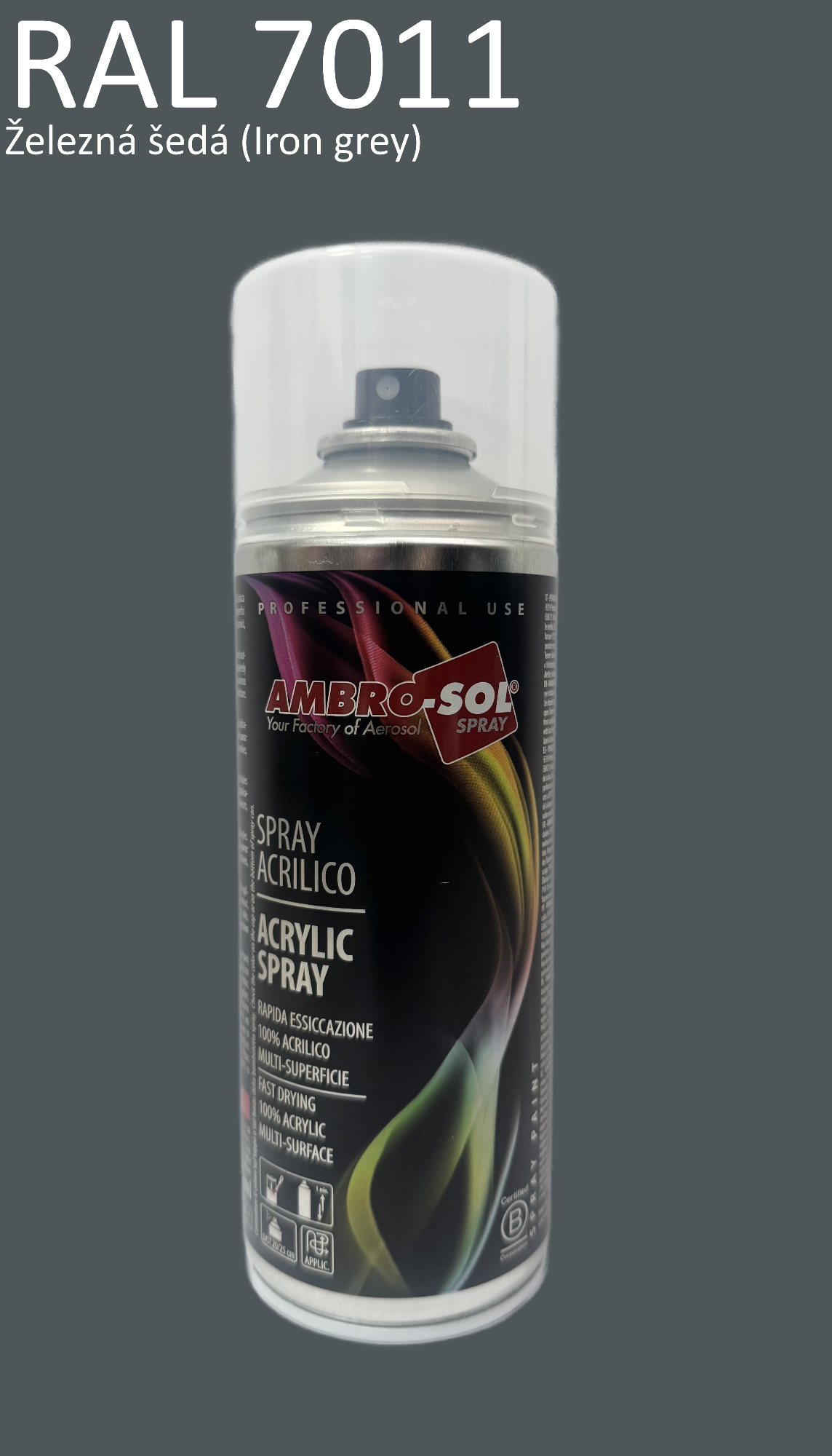 Univerzálna akrylová farba RAL 7011 400 ml
