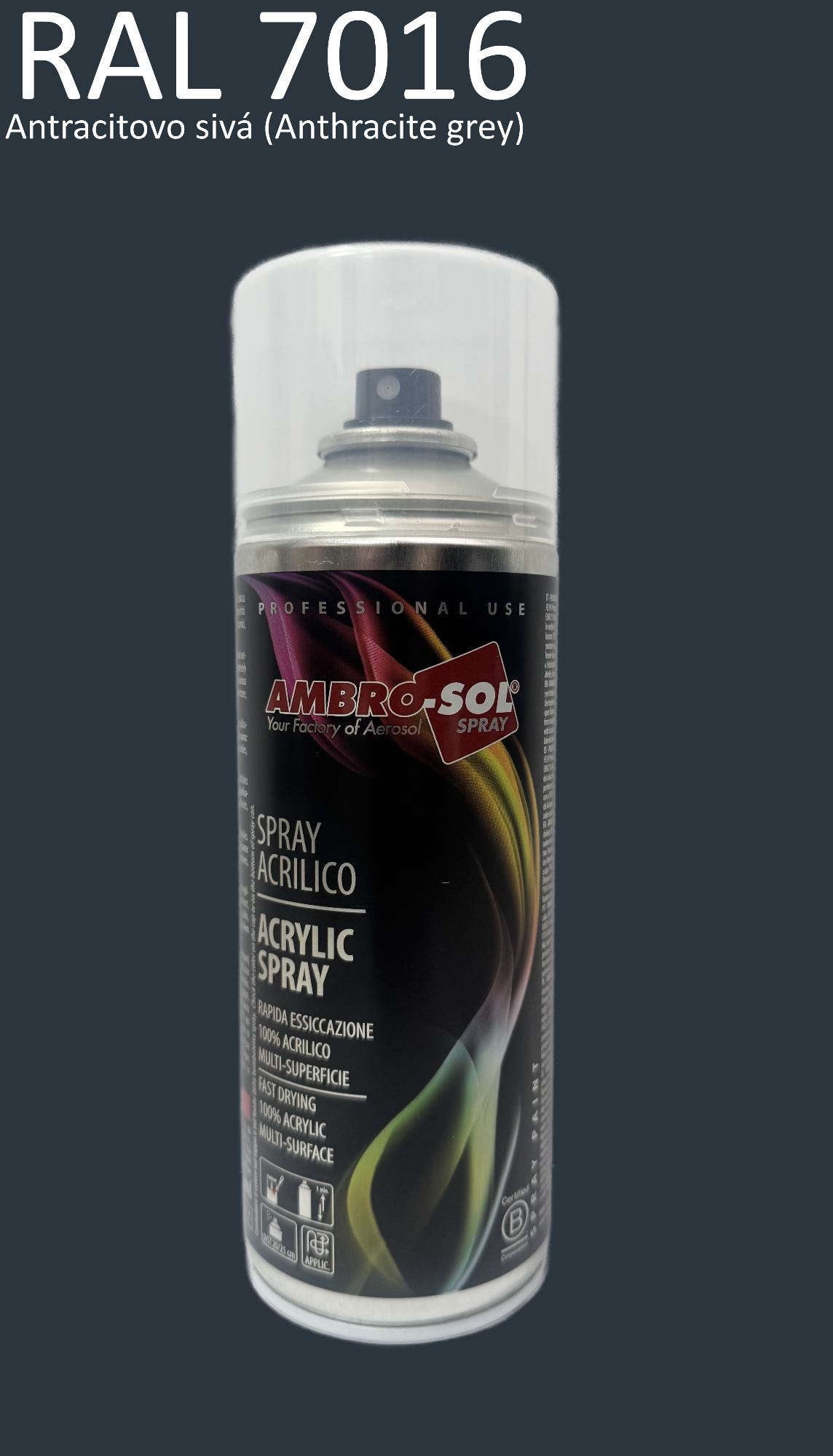 Univerzálna akrylová farba RAL 7016 400 ml