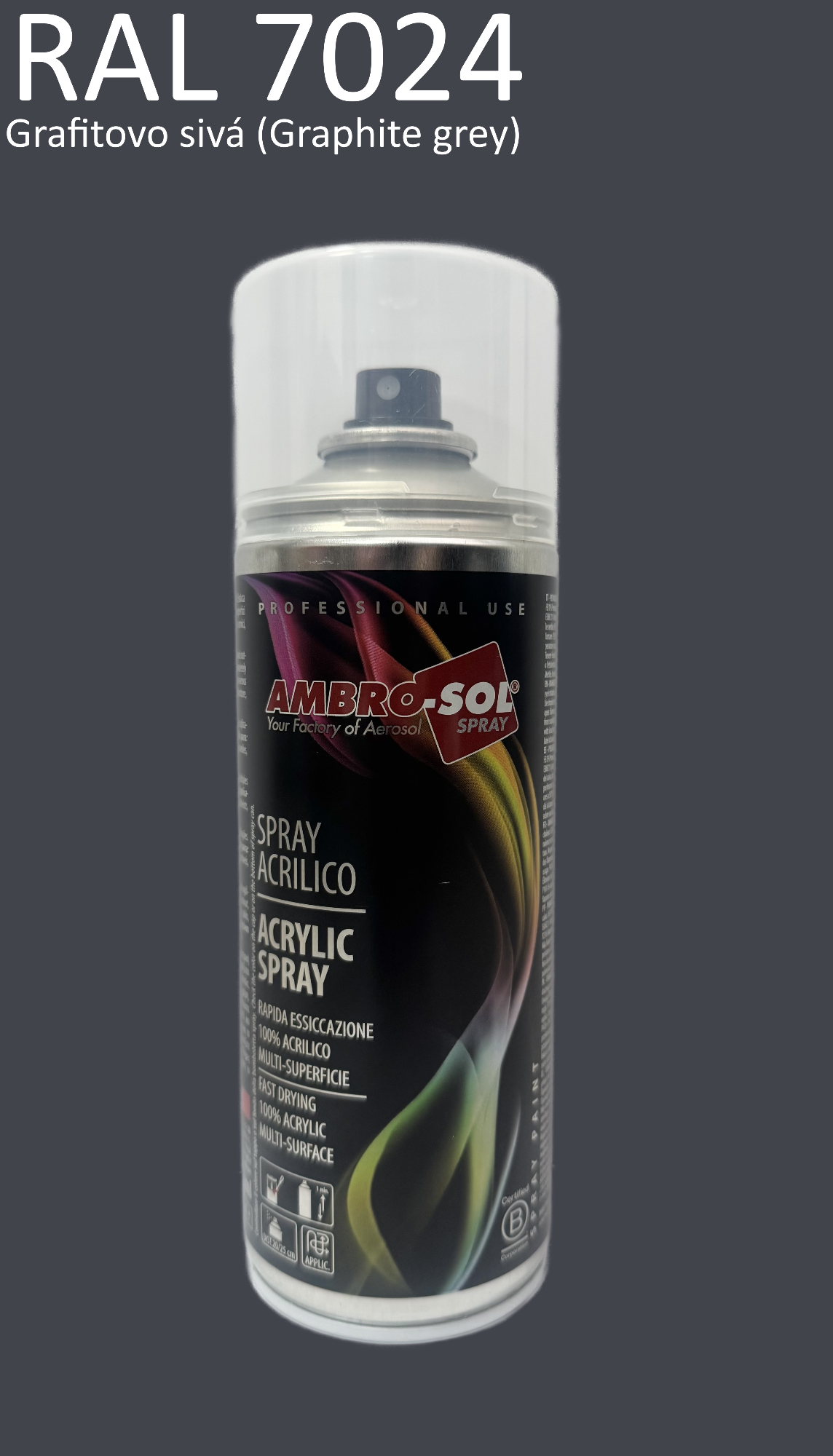 Univerzálna akrylová farba RAL 7024 400 ml