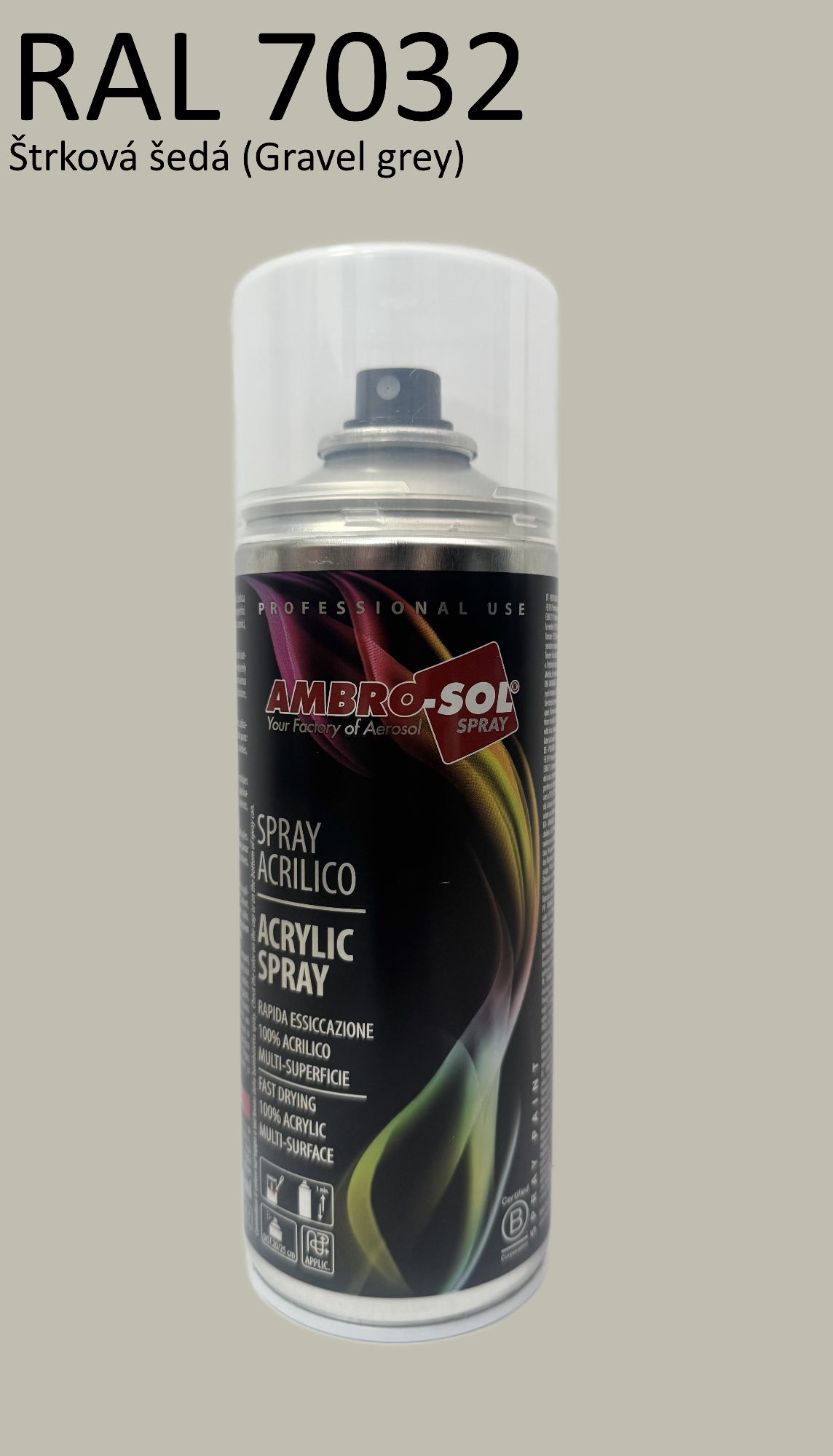 Univerzálna akrylová farba RAL 7032 400 ml