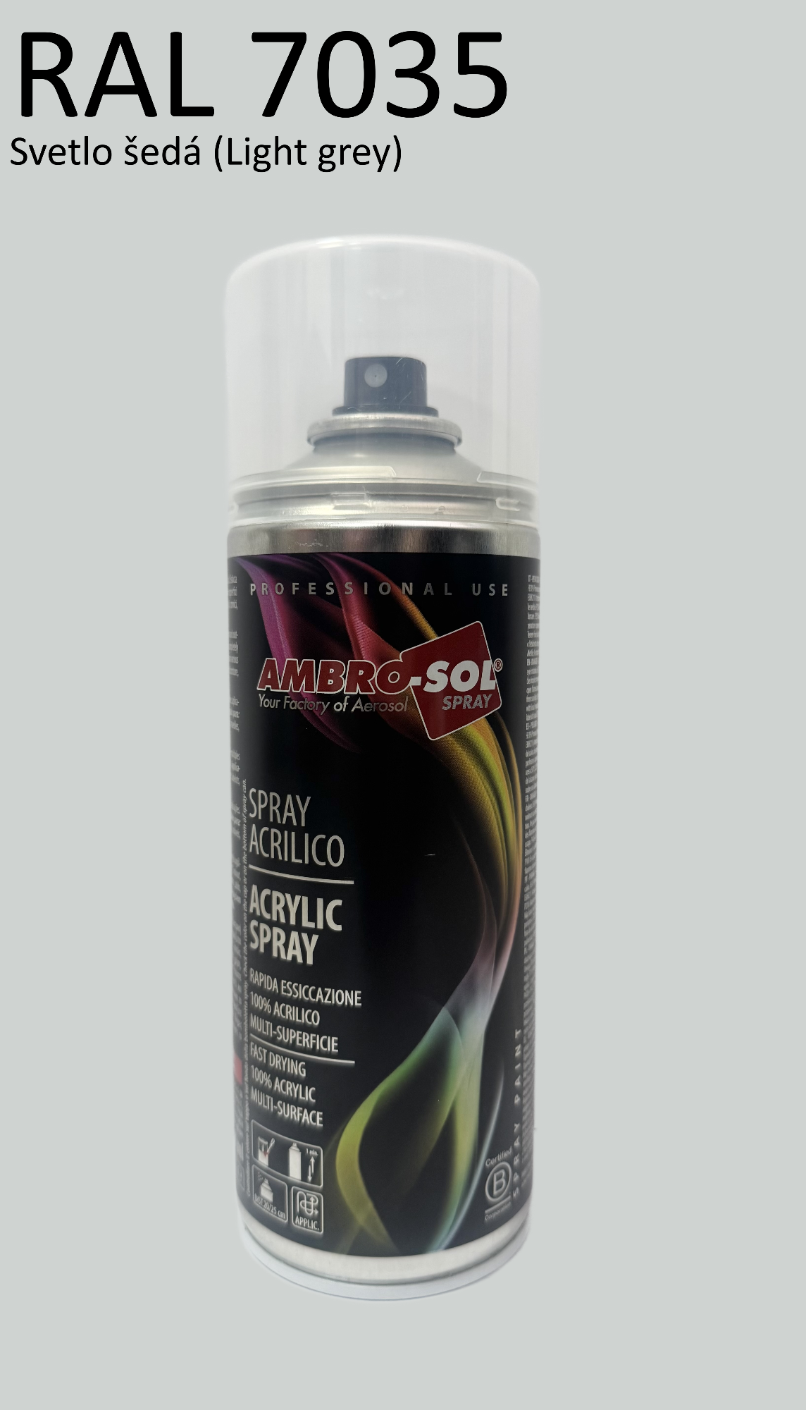 Univerzálna akrylová farba RAL 7035 400 ml