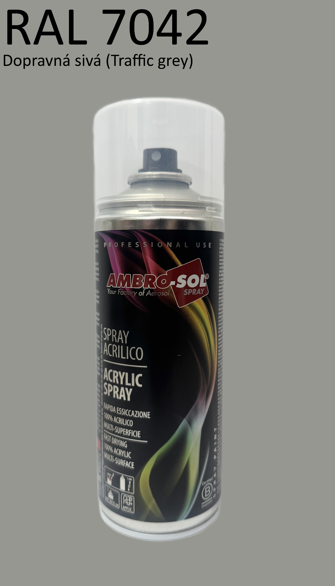 Univerzálna akrylová farba RAL 7042 400 ml