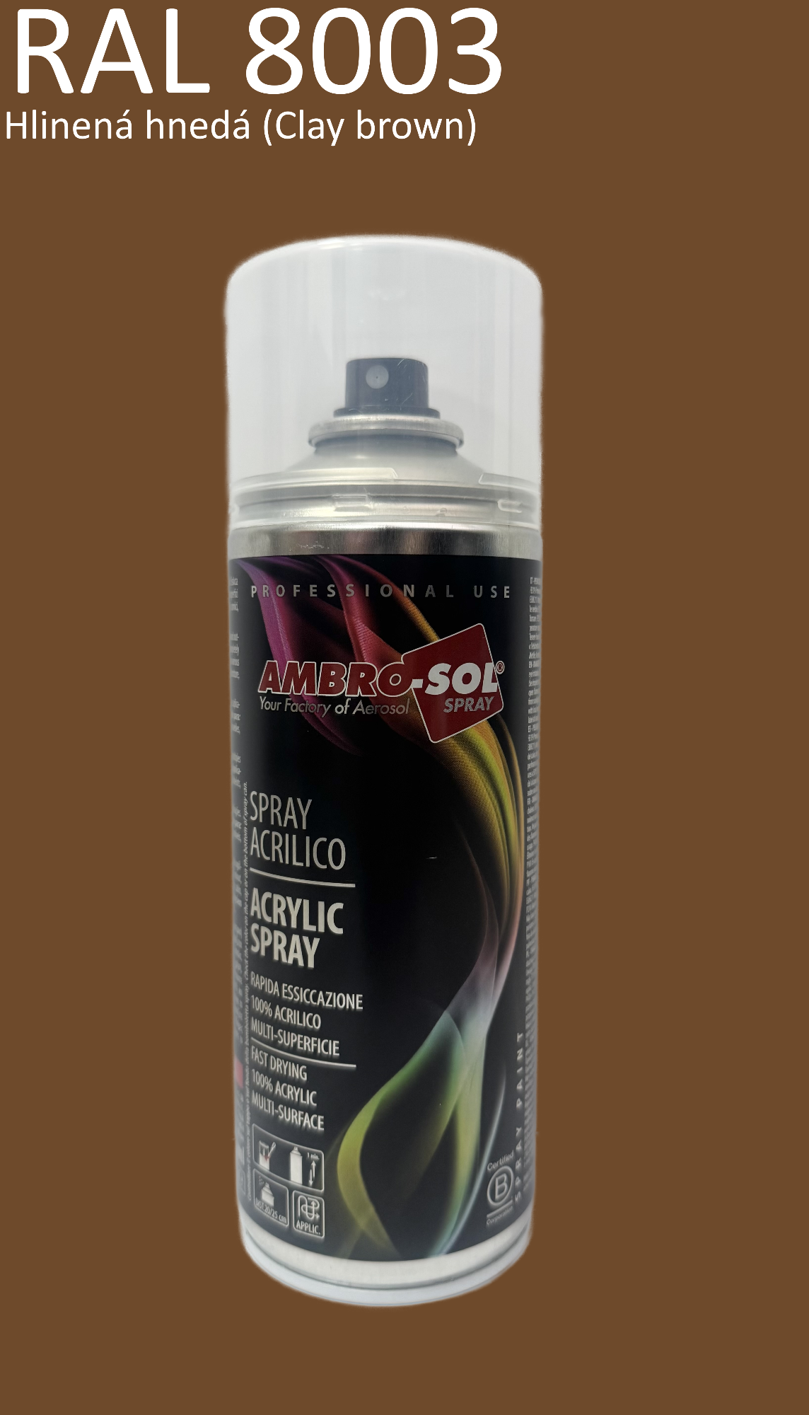 Univerzálna akrylová farba RAL 8003 400 ml