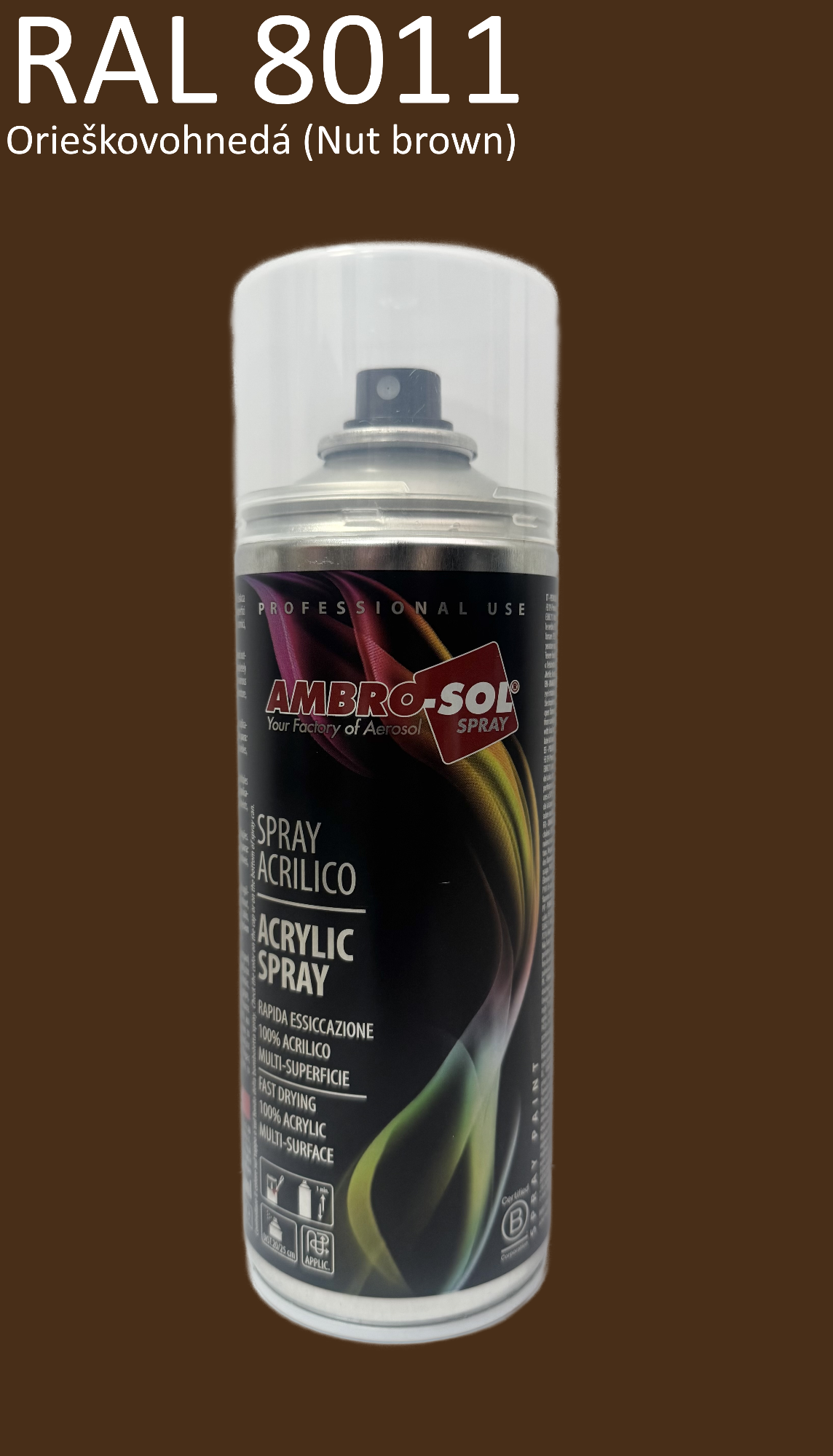 Univerzálna akrylová farba RAL 8011 400 ml