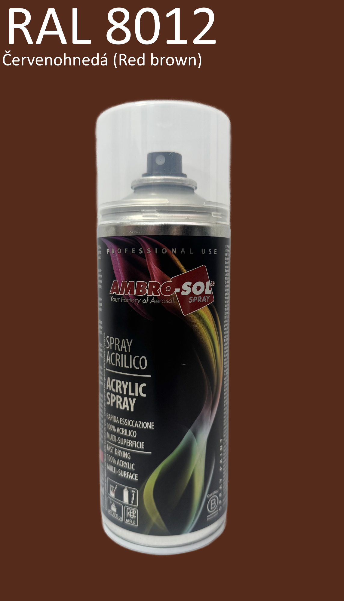 Univerzálna akrylová farba RAL 8012 400 ml