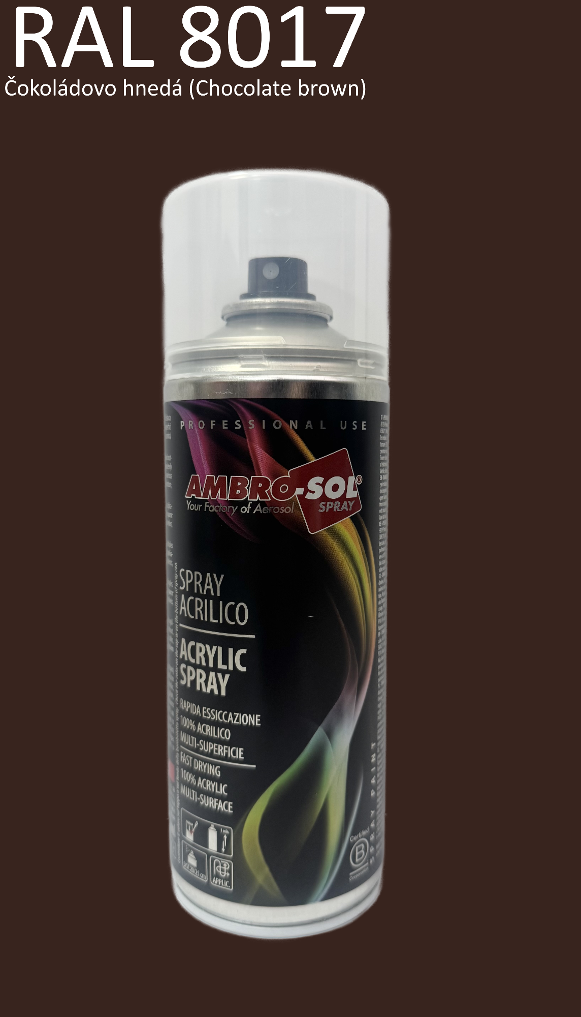 Univerzálna akrylová farba RAL 8017 400 ml