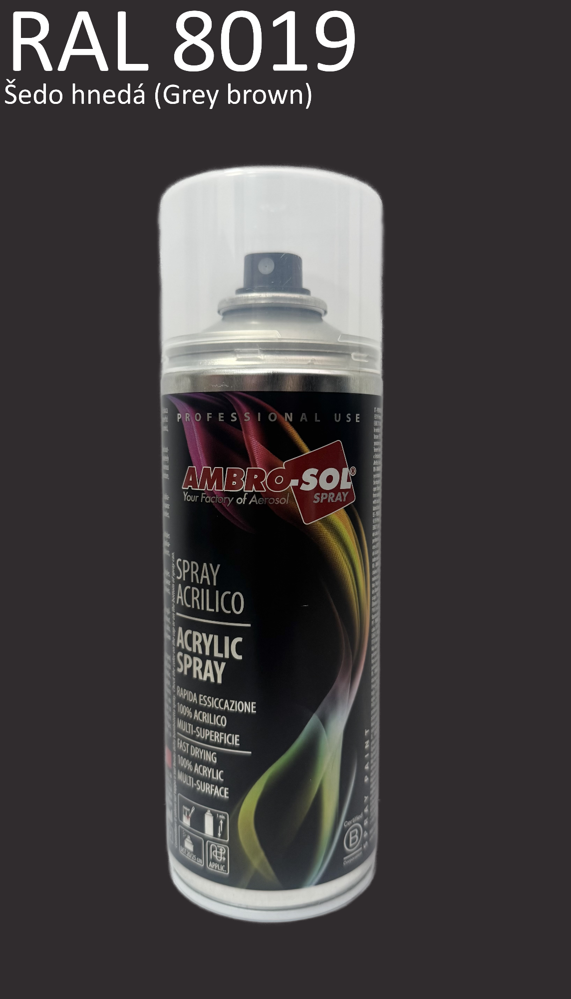 Univerzálna akrylová farba RAL 8019 400 ml