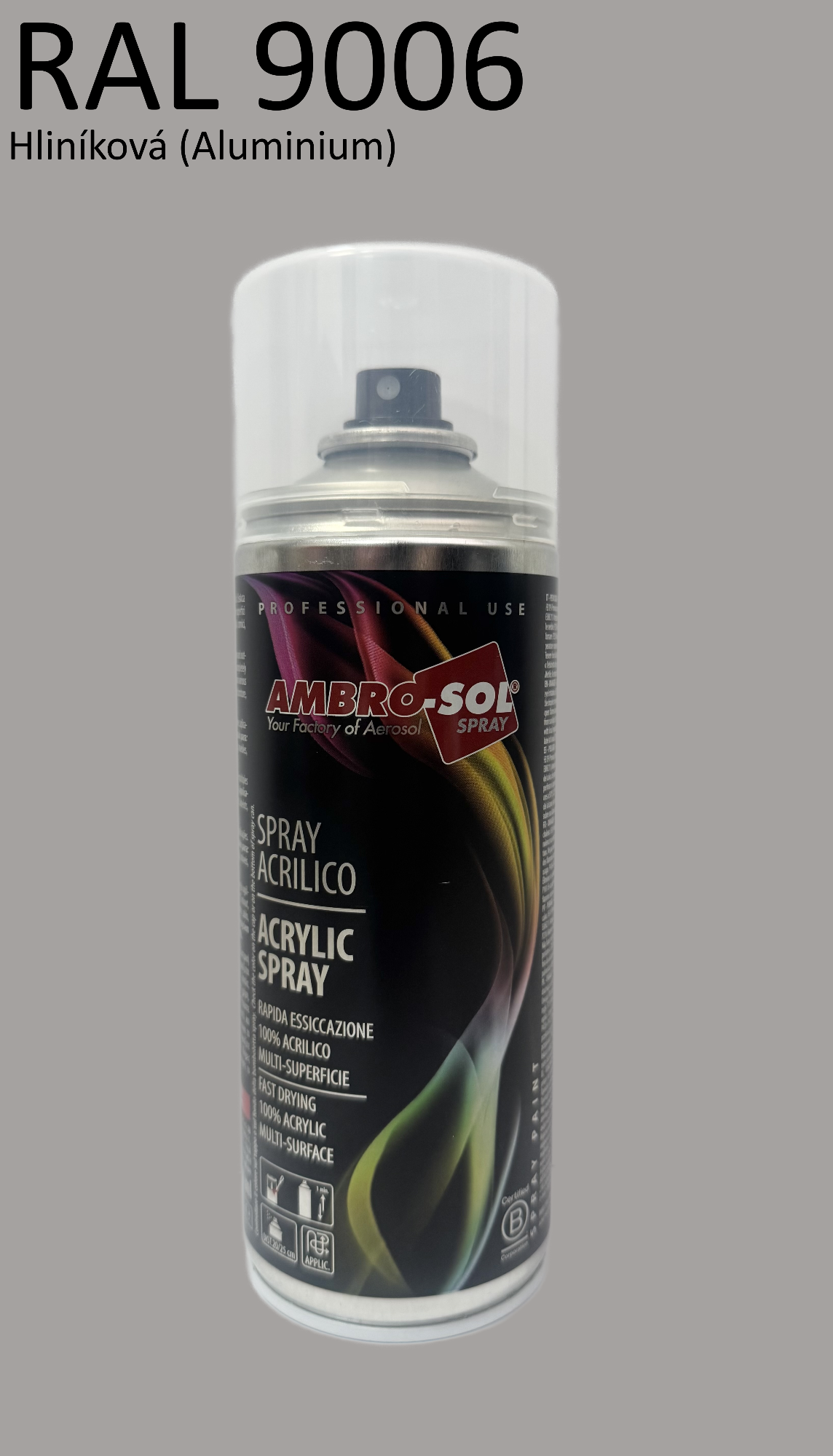 Univerzálna akrylová farba RAL 9006 400 ml
