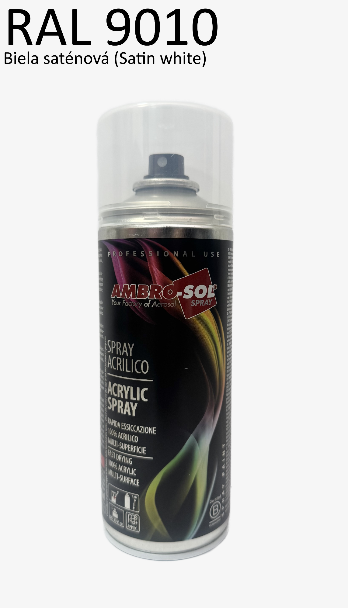 Univerzálna akrylová farba RAL 9010 - finiš 400 ml
