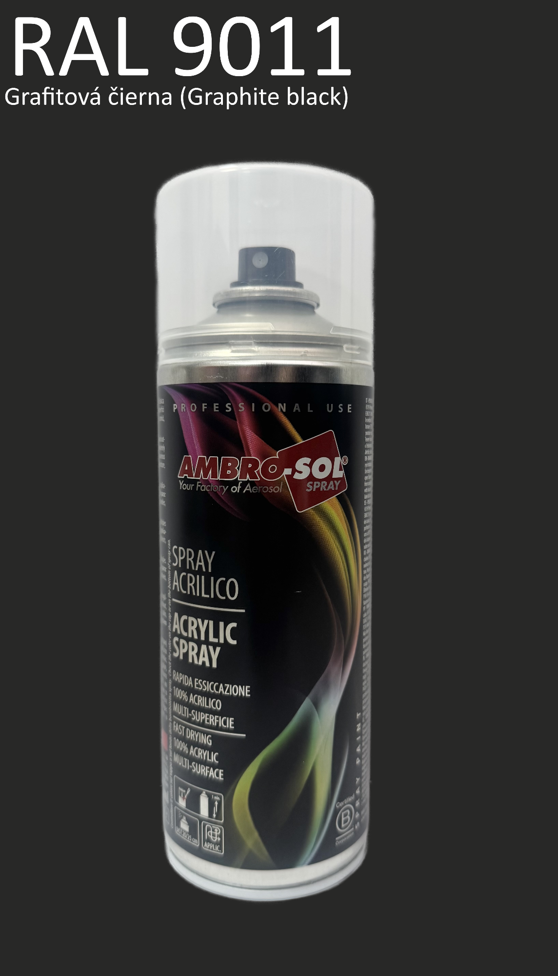 Univerzálna akrylová farba RAL 9011 400 ml