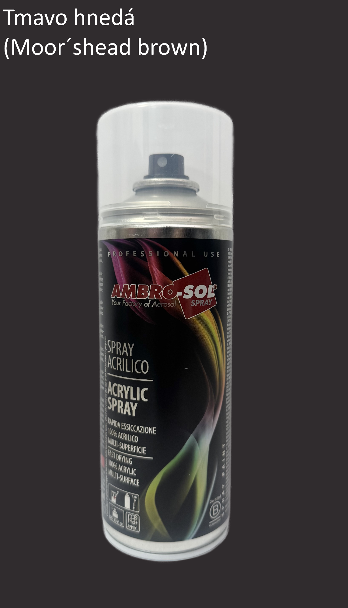 Univerzálna akrylová farba tmavo hnedá 400 ml