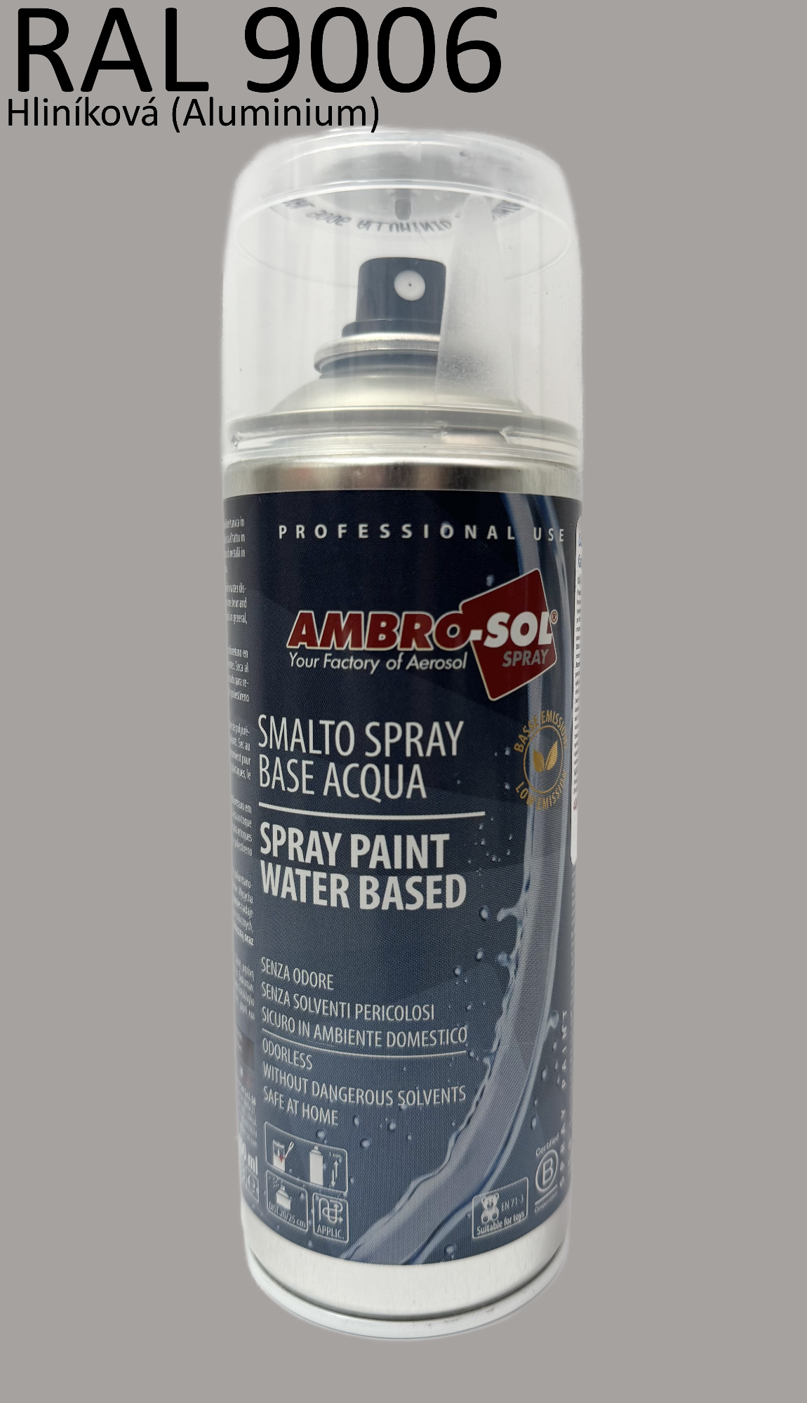 Viacúčelová farba na vodnej báze 400 ml RAL 9006 hliník