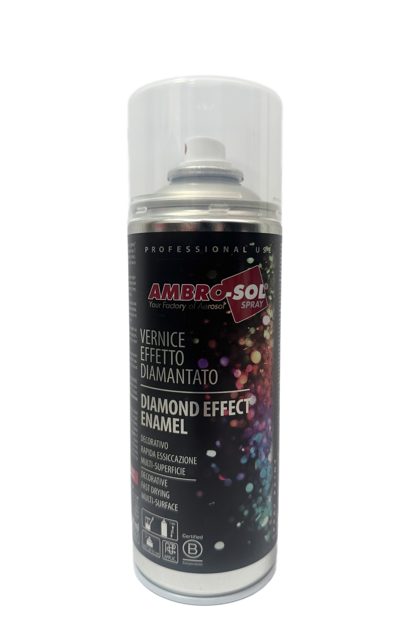 Farba s diamantovým efektom / metalíza  - šedá 400 ml