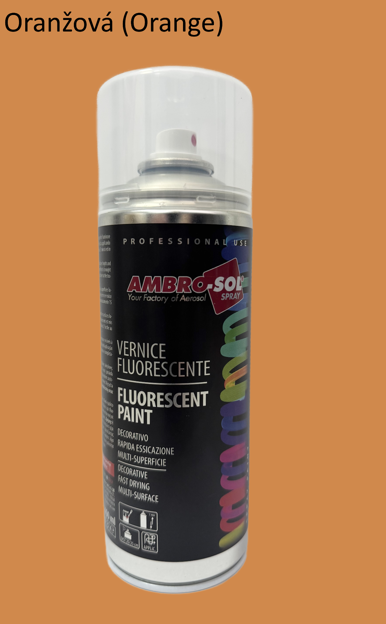 Fluorescenčný efekt farba oranžová ORANGE 400 ml