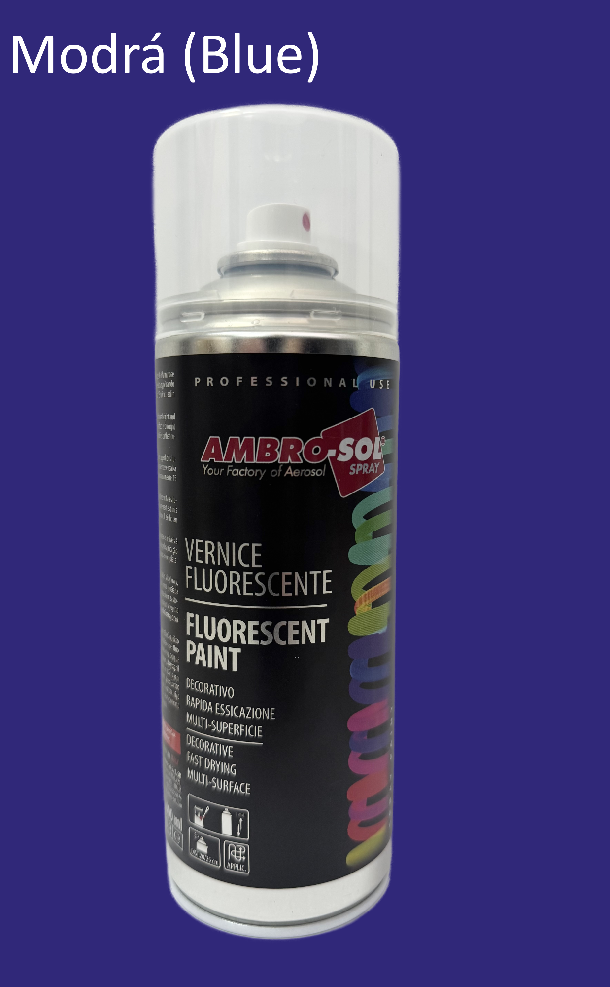 Fluorescenčný efekt farba modrá DARK BLUE 400 ml