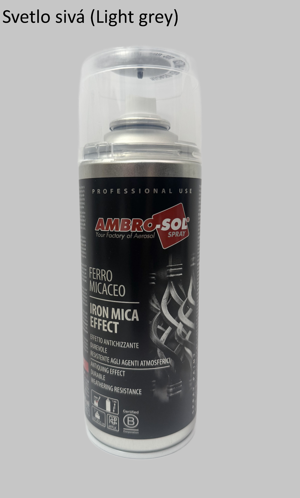 Efekt železa farba light grey 400 ml