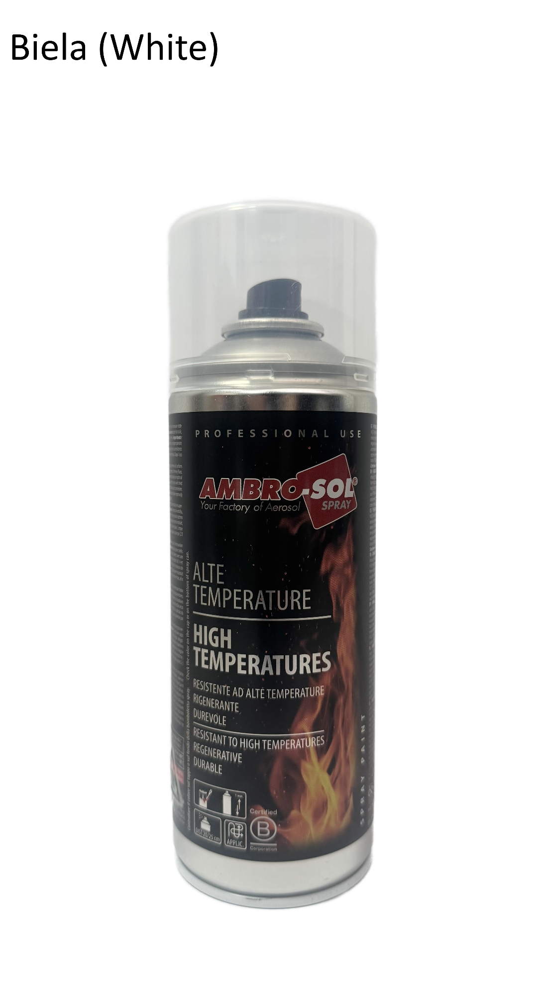 Farba odolná voči teplote biela 400 ml