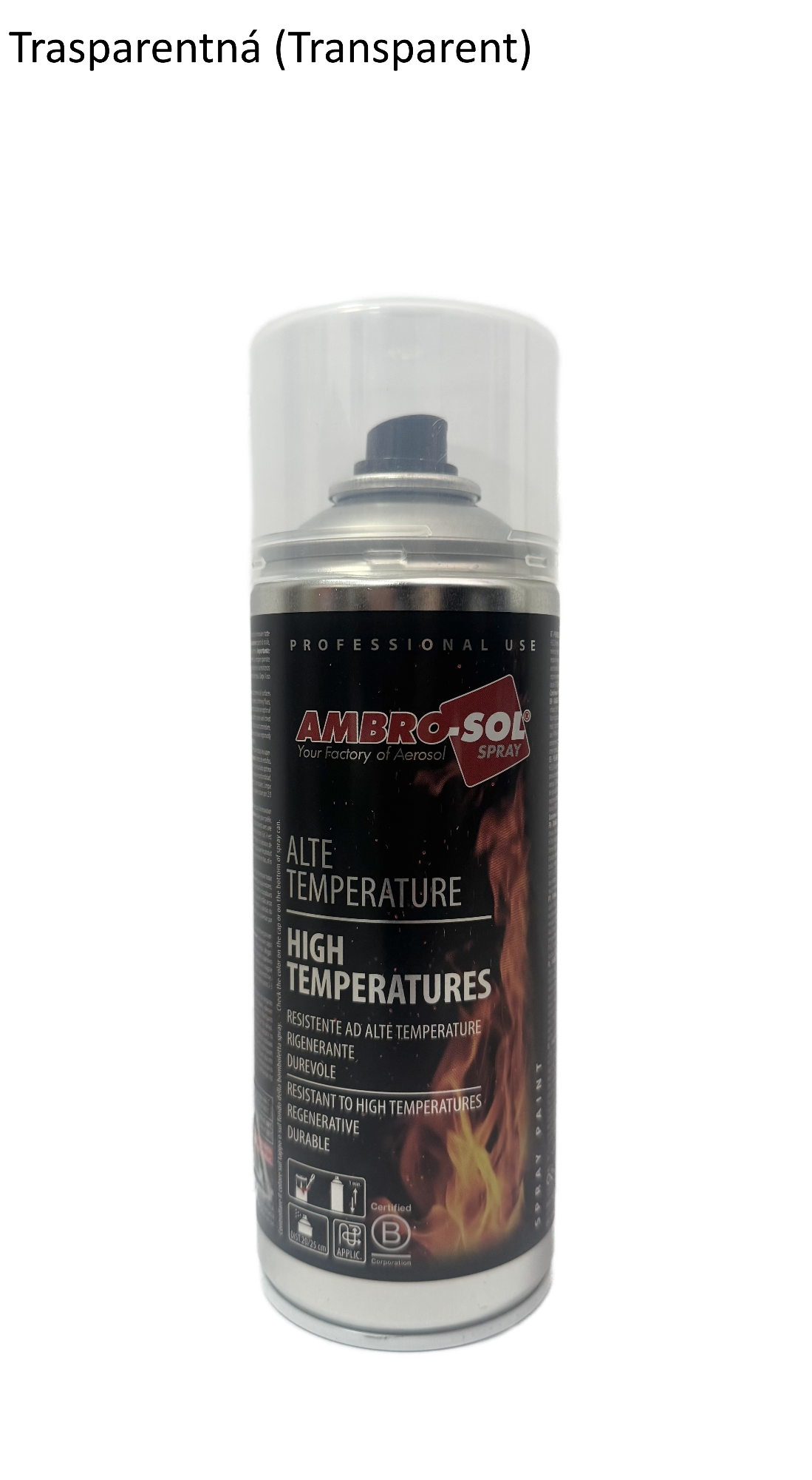 Farba odolná voči teplote transparentná 400 ml