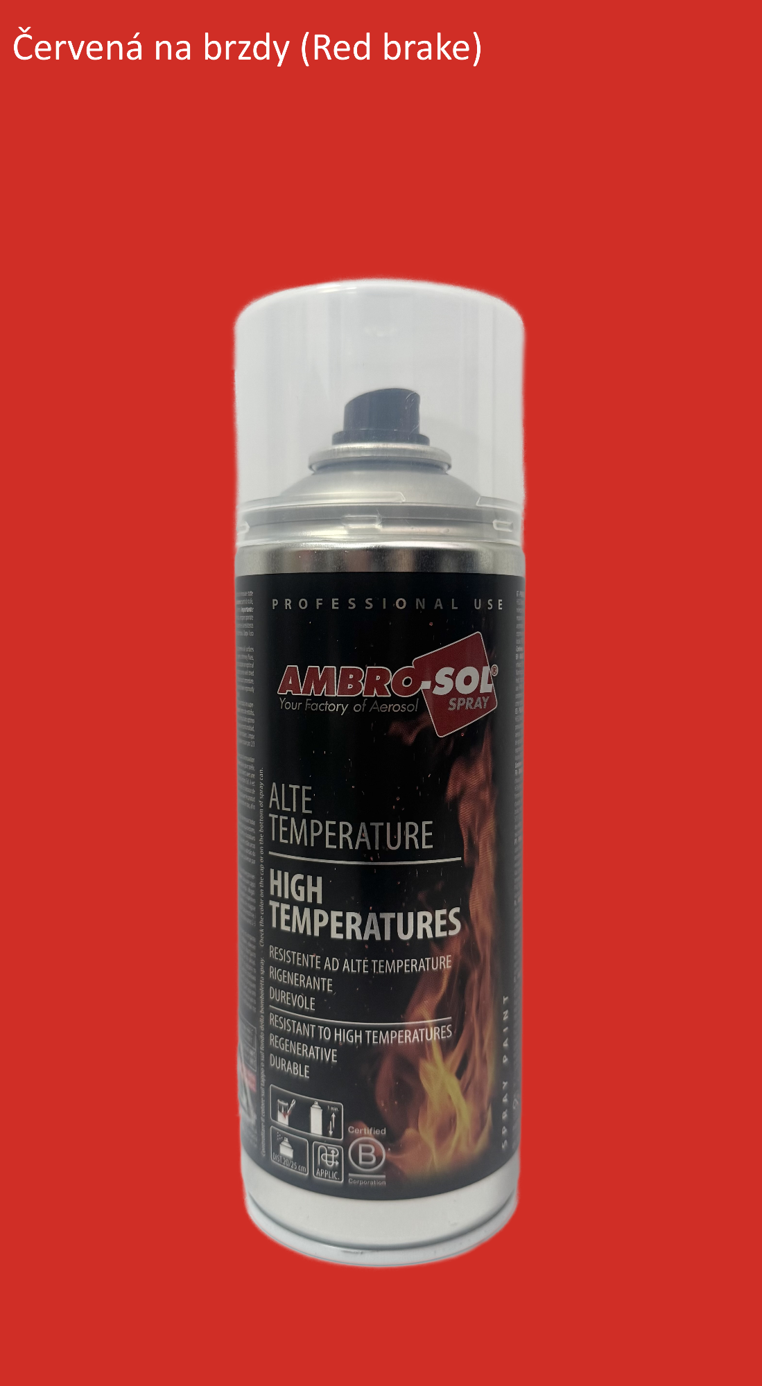 Farba odolná voči teplote červená 400 ml