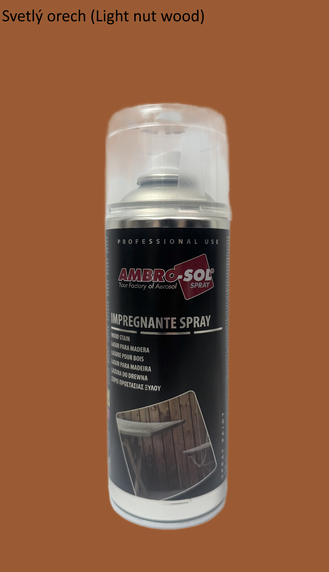 Lazúra na drevo Svetlé orechové drevo 400 ml