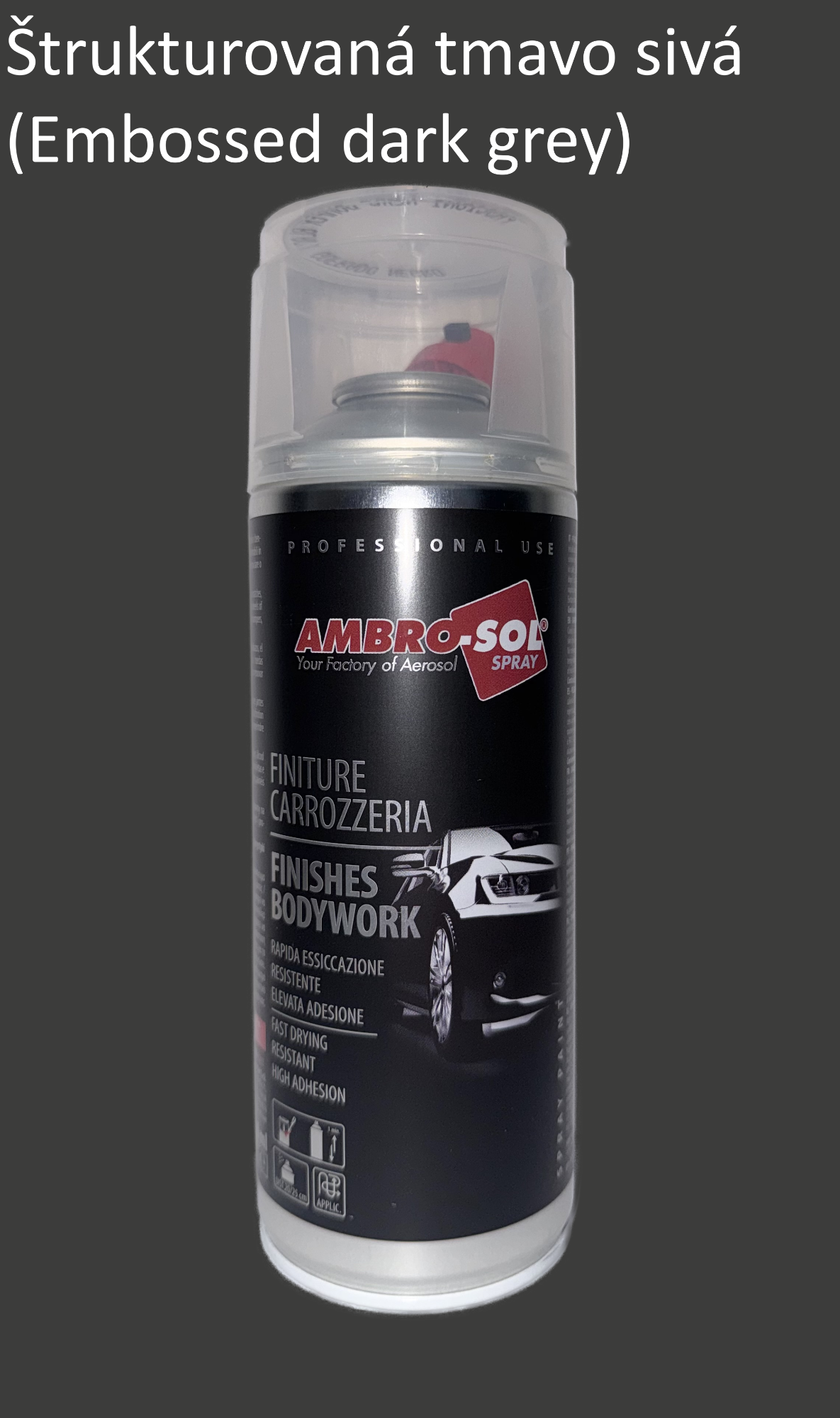 Farba na karosériu Embossed/spoilers tmavo šedá 400 ml
