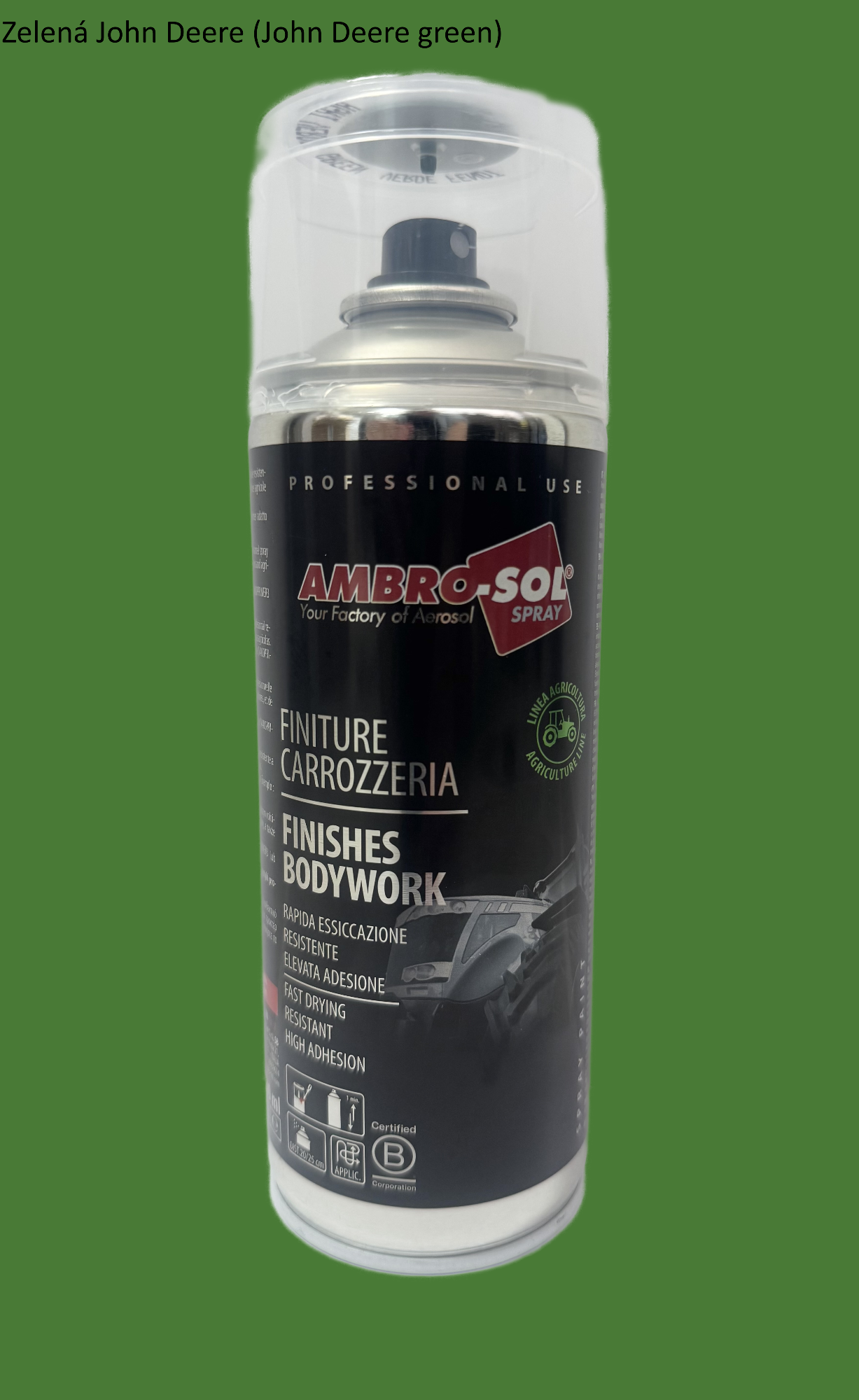 Farebný emailový sprej AGRI - ZELENÝ John Deere 400 ml